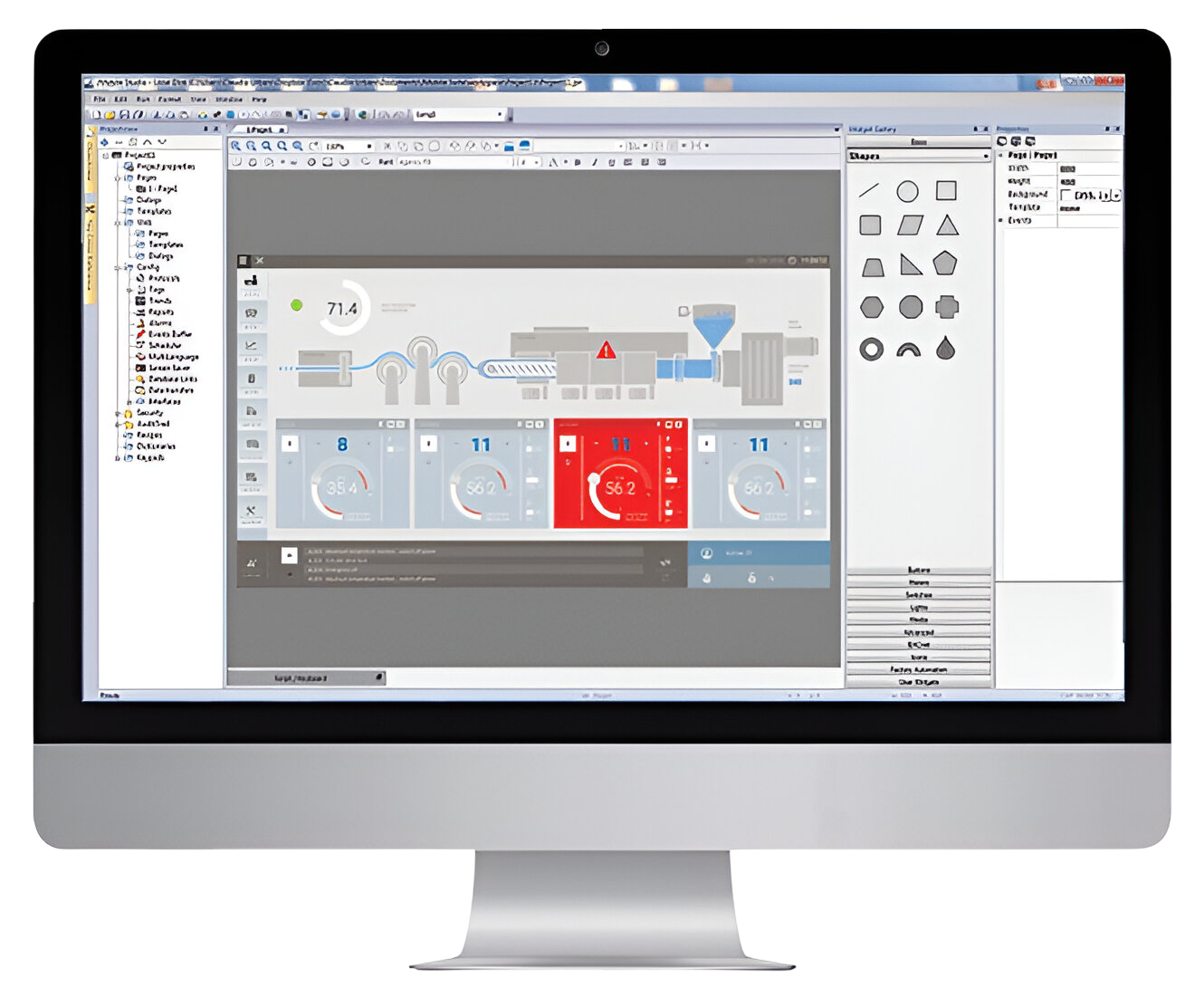 SCADA System Interface Displaying Real-Time Process Monitoring – Nexus Automech