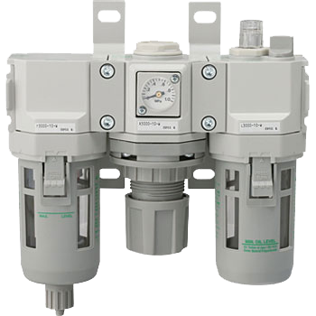 Pneumatic FRL Air Unit with Filter, Regulator, and Lubricator – Nexus Automech